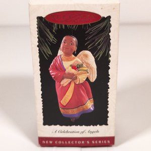 Vintage Hallmark Kwanza African Angel Celebration of Angels #4 1998 Ornament